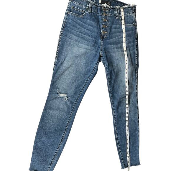 KUT From The Cloth High-Rise Fab Ab Ankle Skinny Women's Size 8 Super Stretch - Picture 10 of 11